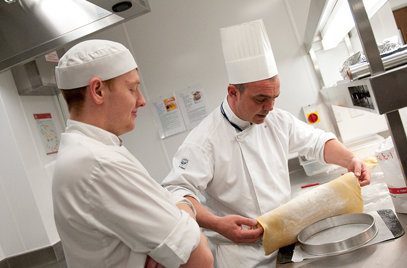 Trained chefs are on hand to ensure a high-level of quality, and to help students hone their cookery skills.  