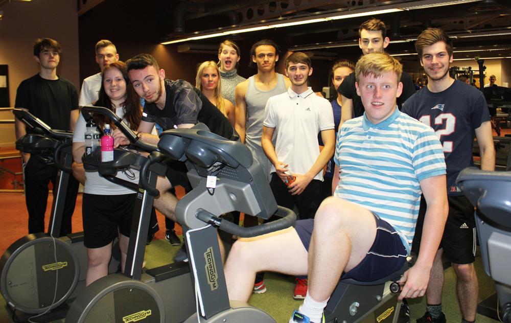 Flashback to November 2015 when fitness students pedalled the equivalent of Mansfield to Skegness for Children in Need