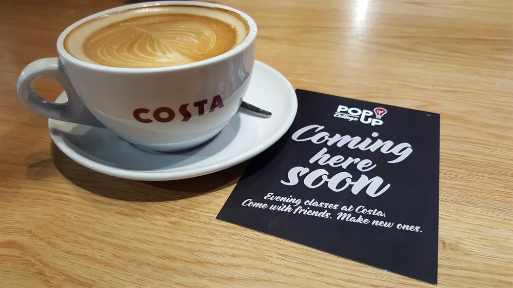 Pop in to Costa for a cuppa and a college course