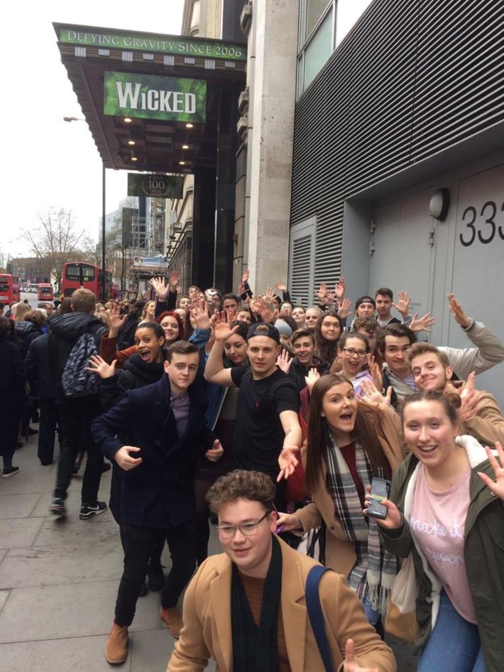 Students enjoyed seeing Wicked, The Musical and The Comedy About a Bank Robbery