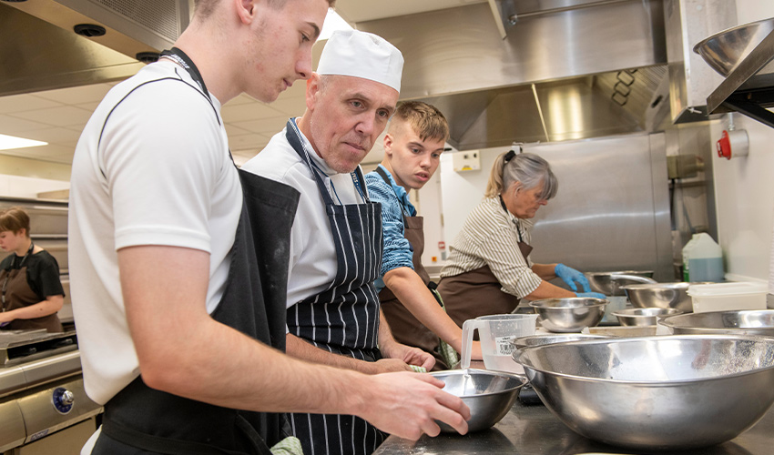 Training in the kitchen