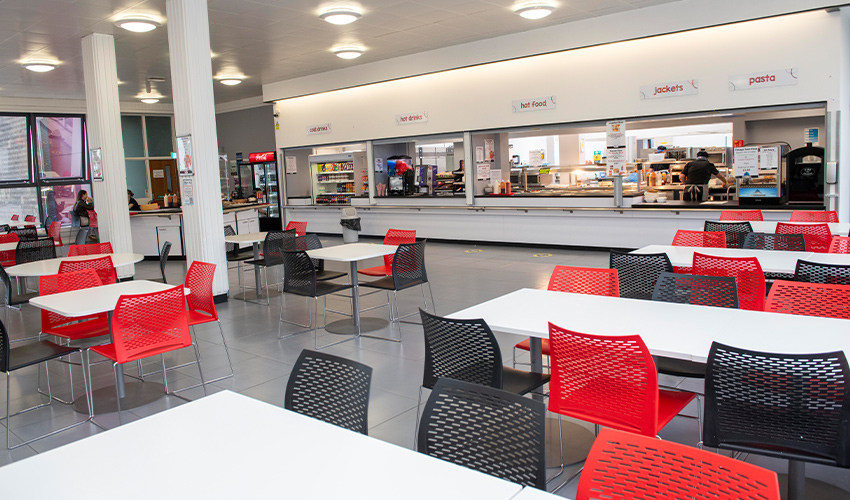On-site dining with a choice of three food outlets.
