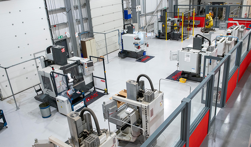 A suite of advanced machinery and tools.