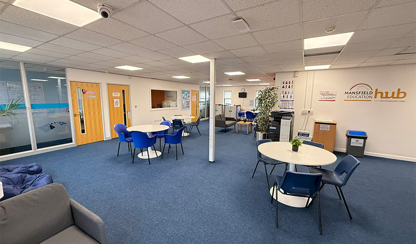 Social space for relaxing with friends.