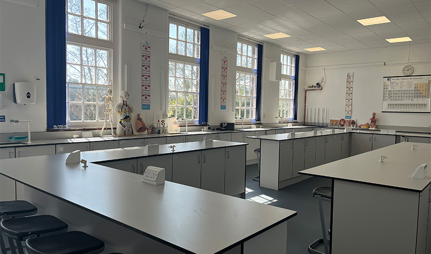 Science labs, IT suite, and fully equipped classrooms.