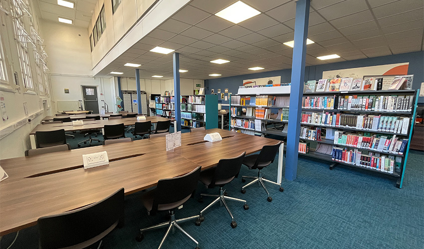 A Learning Resource Centre with quiet study spaces.