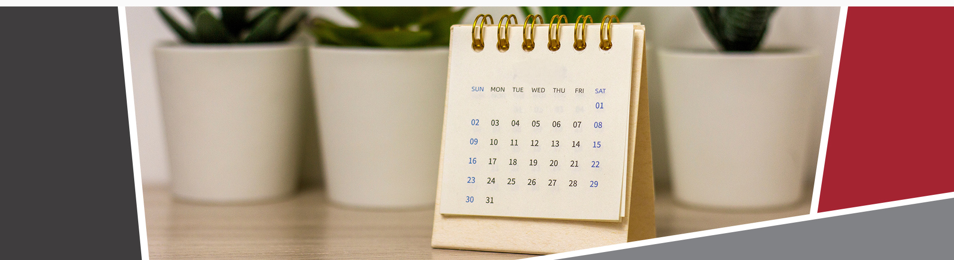 An image of a calendar