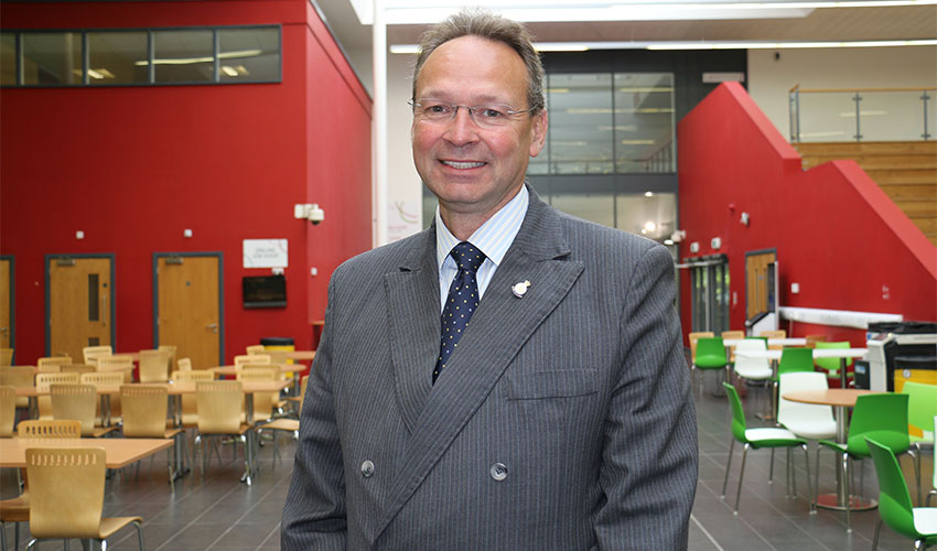 Photo of the college principal