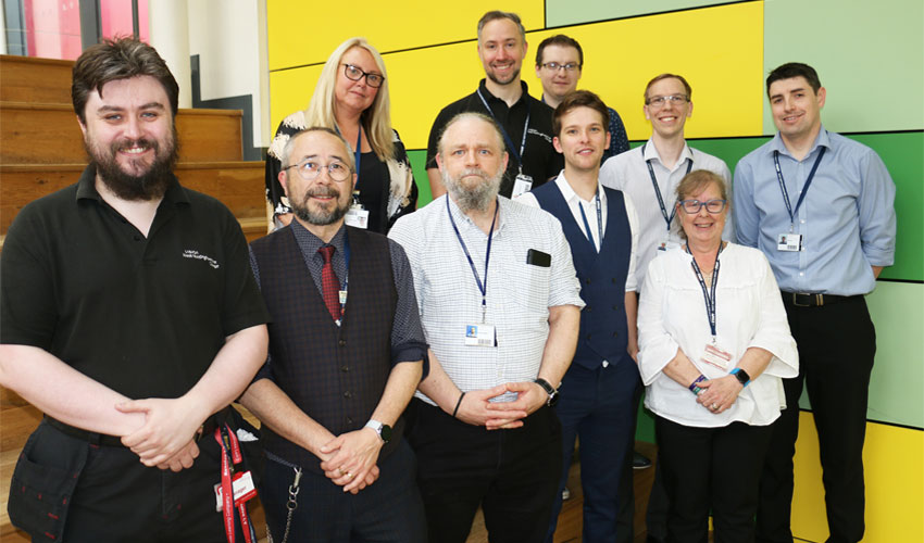 A meeting between a student and a support staff member