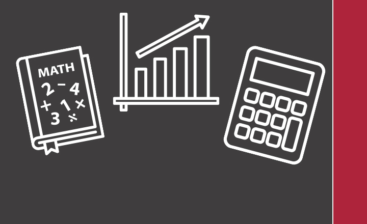 A set of icons representing maths courses.