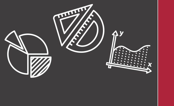 A set of icons representing maths courses.
