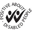 Positive about disabled people logo