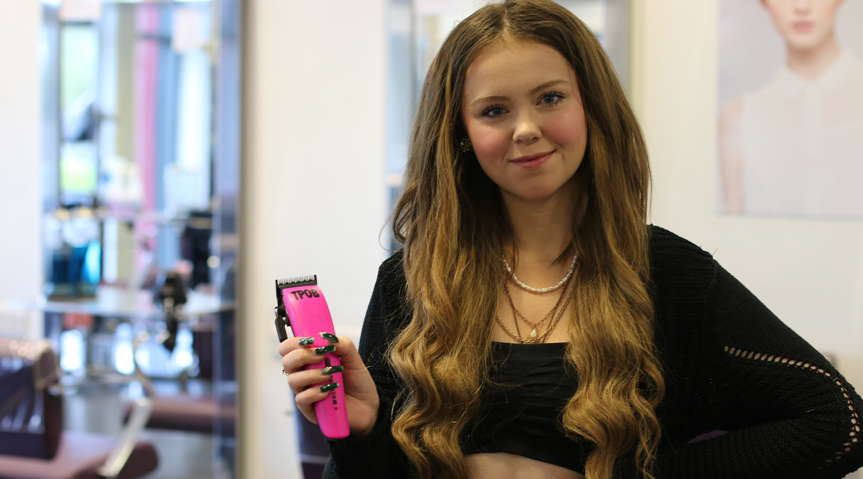 Picture of Barbering student Ruby