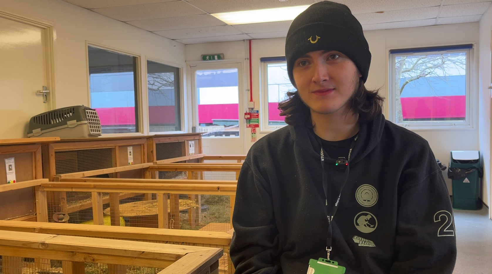 Picture of Animal Care student Thomas