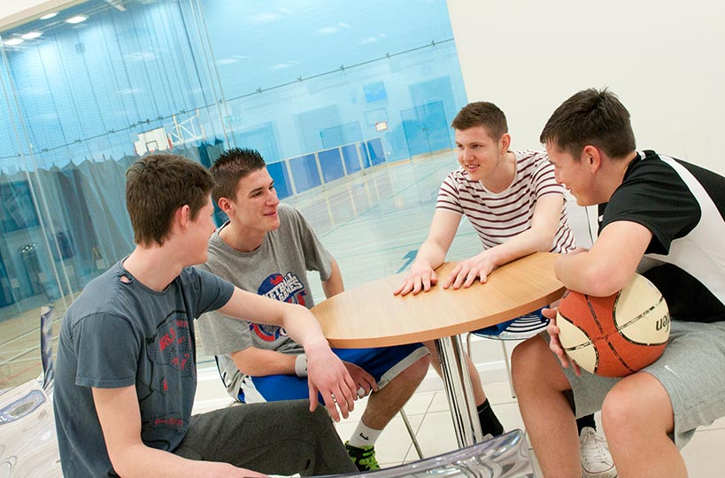 The sports hall provides students with the space to play sport, train and learn all under one roof. 