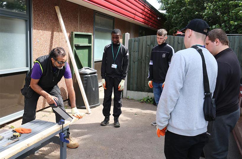 A national social enterprise has enabled students to build their own garden which will be equipped for both disabled and able-bodied learners to grow their own fruit, vegetables, flowers and herbs.