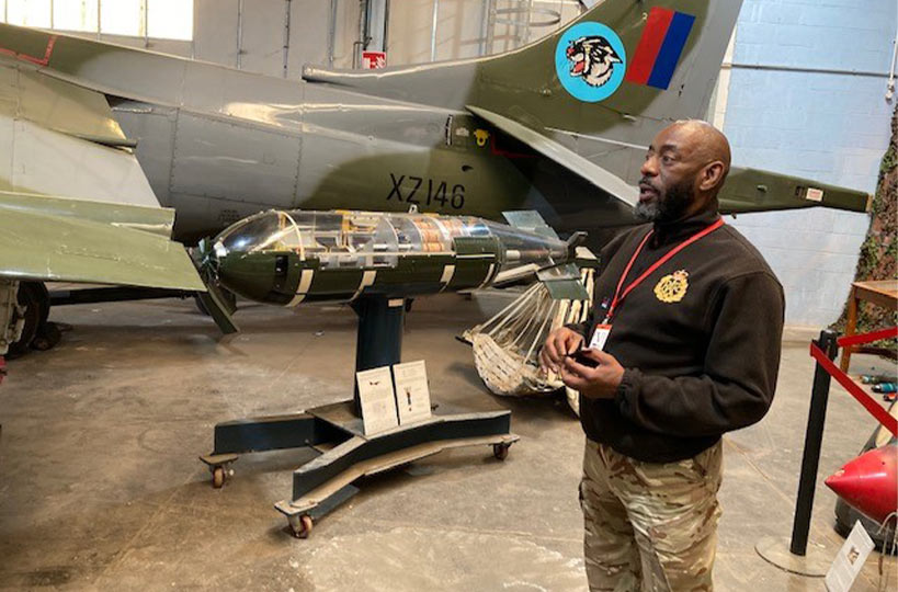 Tutor Derek shared his experiences with the UPS students relating to his service at No 3 Bulk Ammunition Depot [3 BAD] RAF Germany where he used to store the Cluster bombs used to support Strike Command Front Line activities
