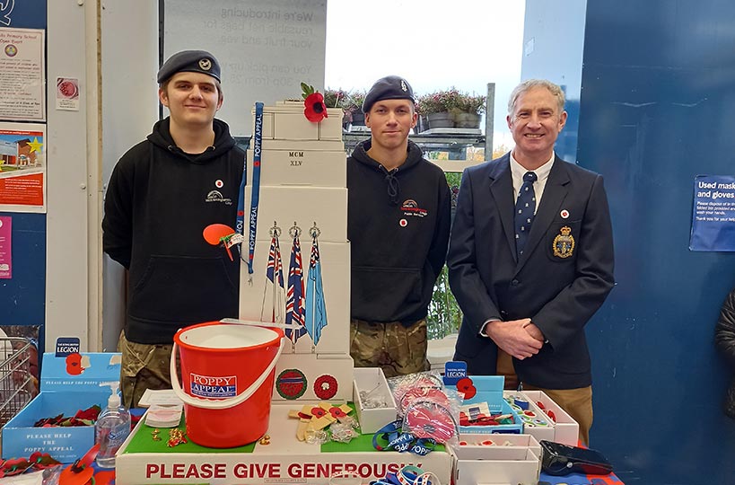 Previous students have raised funds for the Royal British Legion.