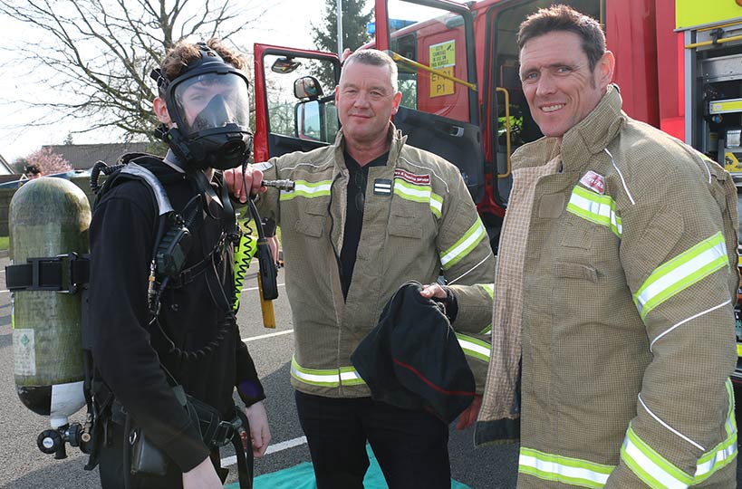 See the workings of an engine when local fire crews visit with their equipment.