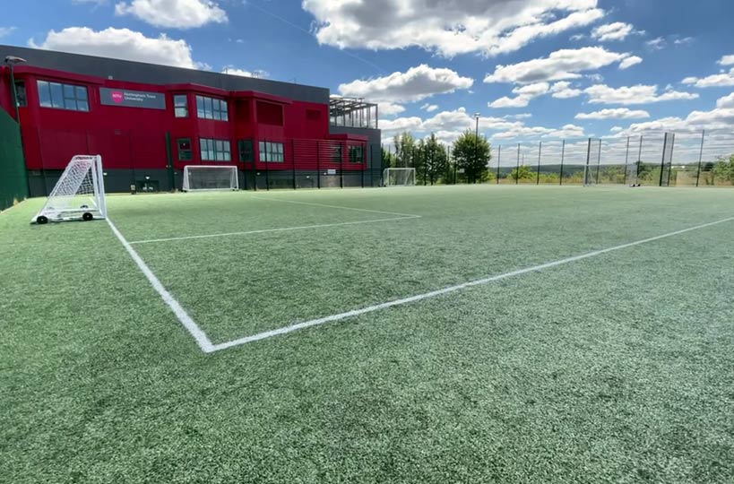 Learn and train in a Sport England accredited sports hall, 3G pitch and a full-sized grass football pitch.