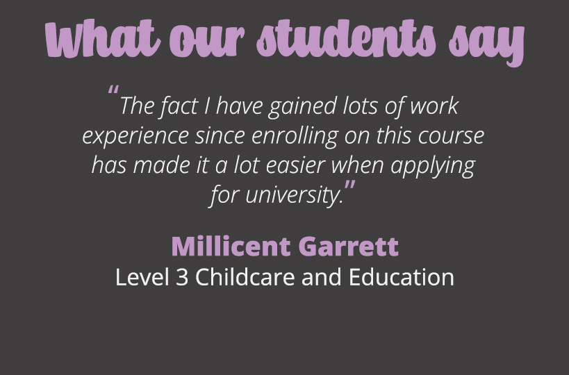 The fact I have gained lots of work experience since enrolling on this course has made it a lot easier when applying. 