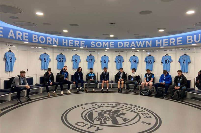 MTFC first and second years were taken on a trip to Manchester for a tour of the Etihad stadium, home of Manchester City Football Club.