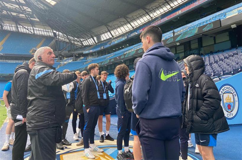 MTFC first and second years were taken on a trip to Manchester for a tour of the Etihad stadium, home of Manchester City Football Club.