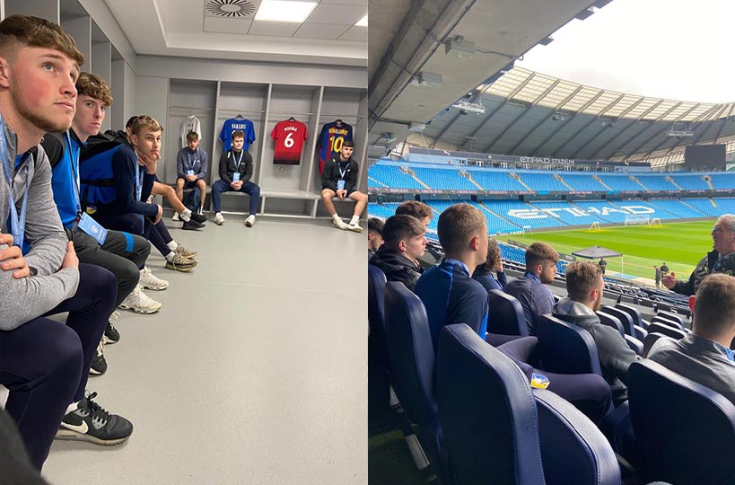 MTFC first and second years were taken on a trip to Manchester for a tour of the Etihad stadium, home of Manchester City Football Club.