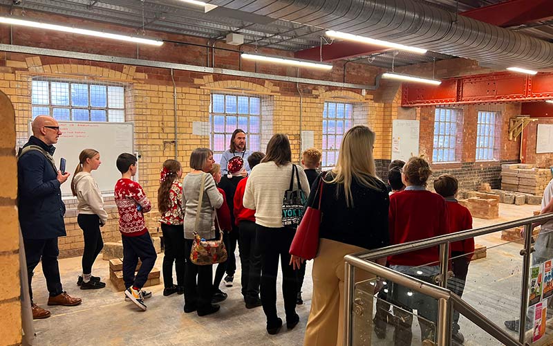 Schools were invited to tour the Old Brewery construction classrooms and workshops