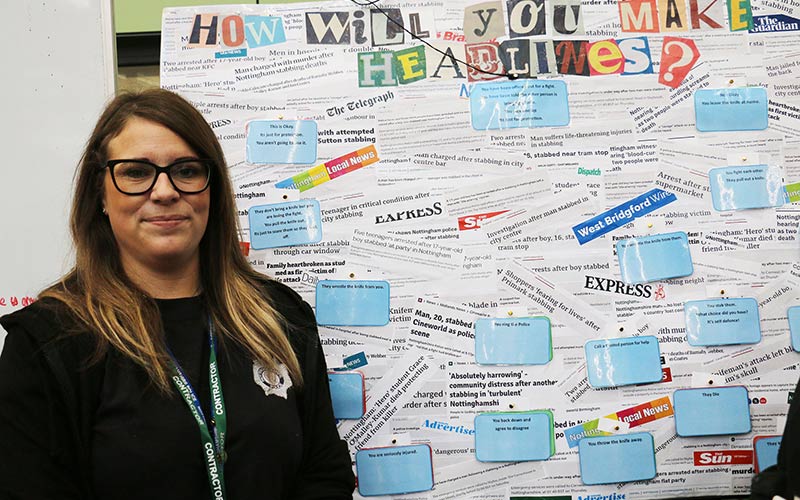 Nottinghamshire Polices Katie Hewerdine provided some hard hitting statistics about knife crime