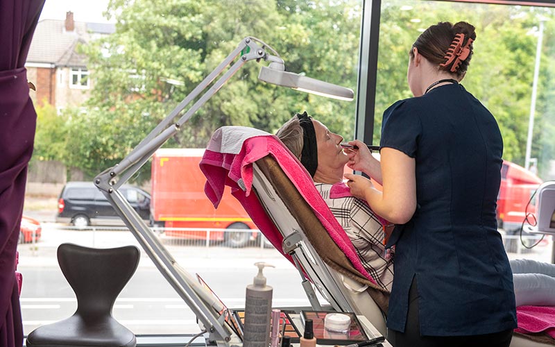 Students will be offering treatments with customers' purchases