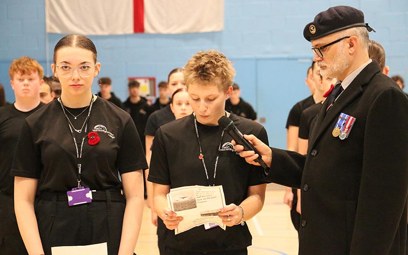 Ellie May Gamlin and Keira Whyld provided readings at the ceremony