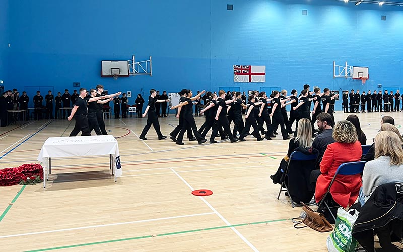 Students have been practicing their drill march in the lead up to Tuesdays parade