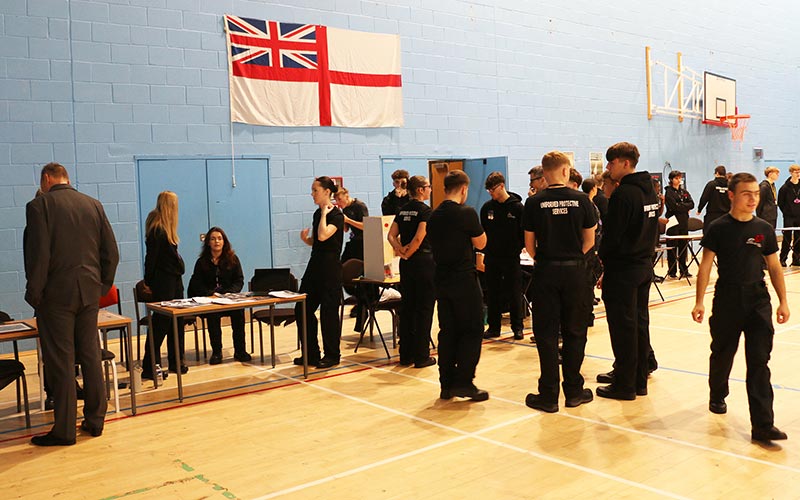 The students research projects and displays were very well received by guests