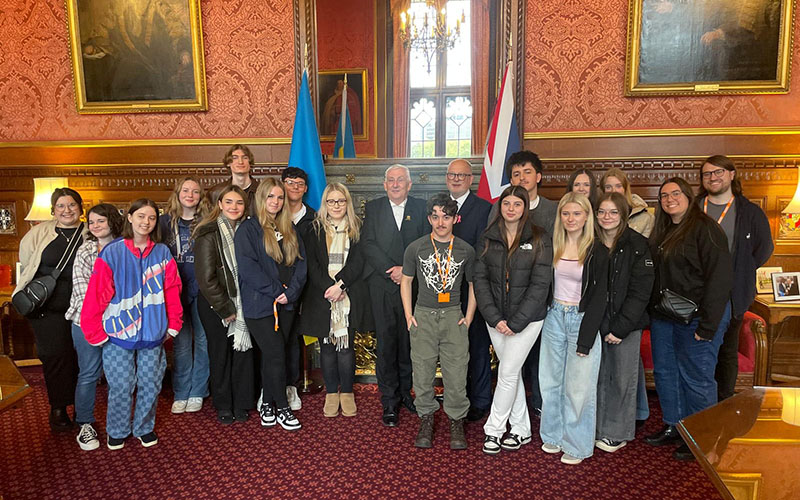 in speakers house with lindsay hoyle speaker of house of commons