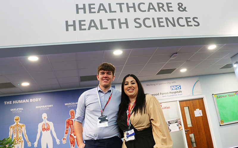 Ashton Hopley left and Chloe Holmes from Caremark Home Care and Live In Care