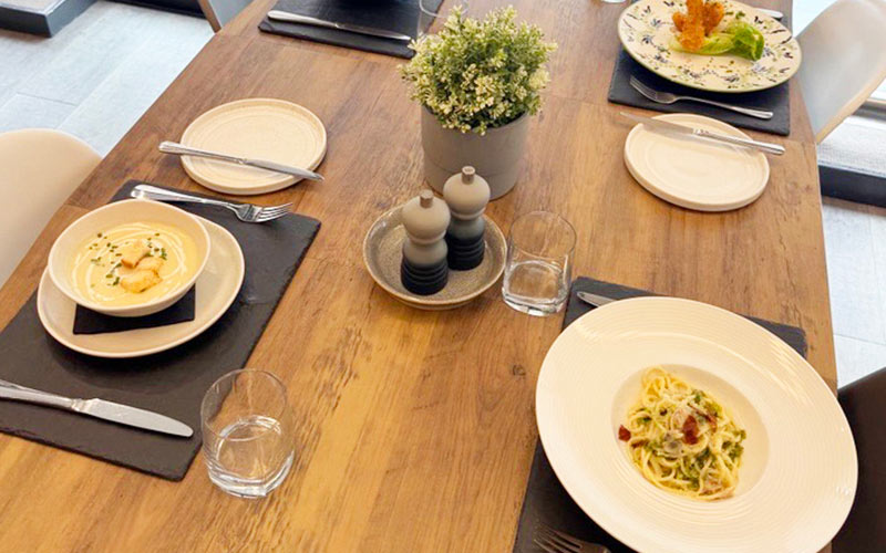 Some of the tasty lunch dishes on offer