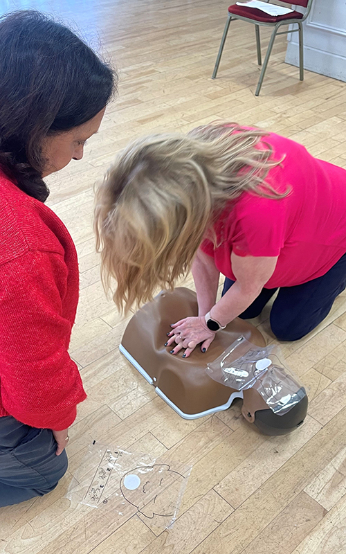 Members of the U3A group at Mapperley Plains Recreation and Social Club received the training well