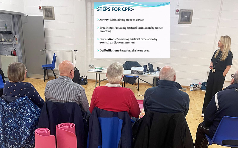 The training is a combination of practical demonstrations and theory