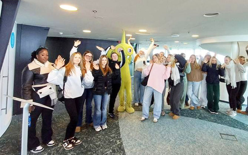 At the top of the TV tower in Tallinn