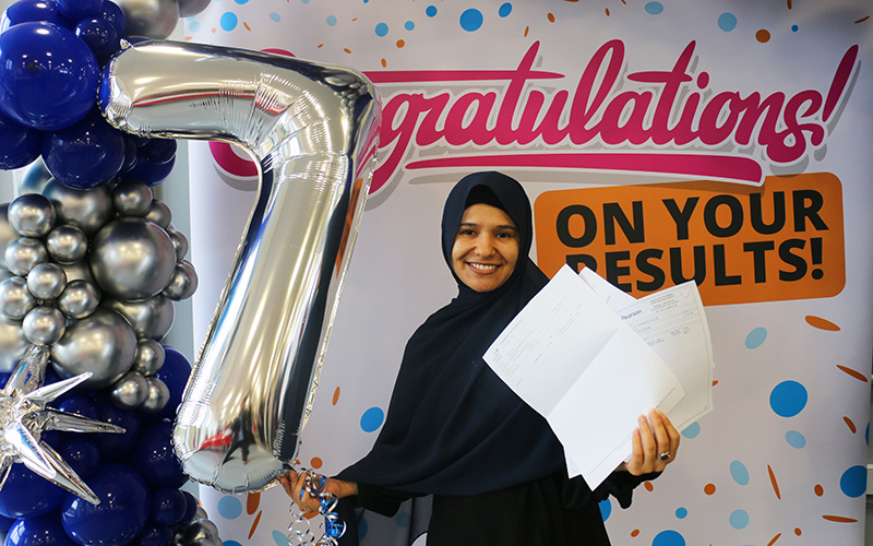 A grade 7 in GCSE maths and grade 6 in both English and biology have boosted adult learner Masooma Shahrestani’s confidence and goals to become a dental hygienist.