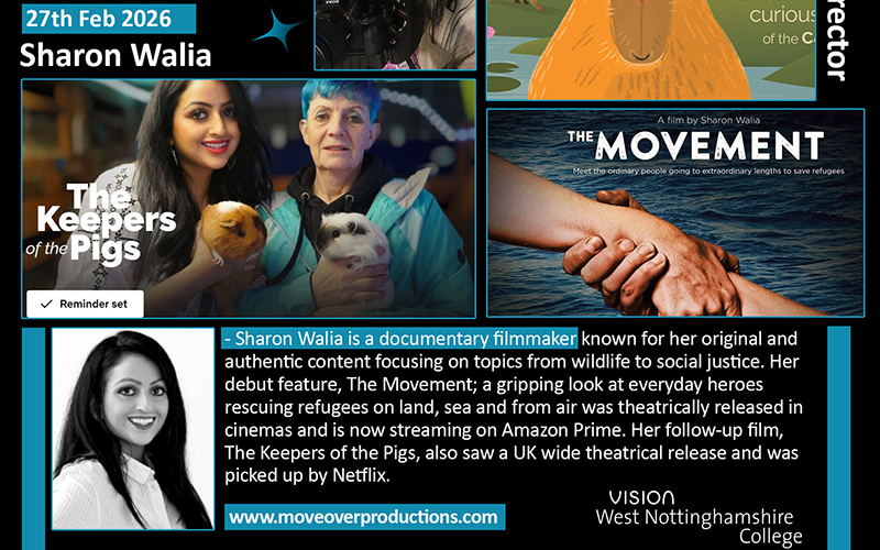 Sharon Walia is a documentary filmmaker and BAFTA member whose work focuses on social justice wildlife and human stories