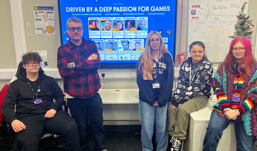 Students learnt about James success after leaving West Notts