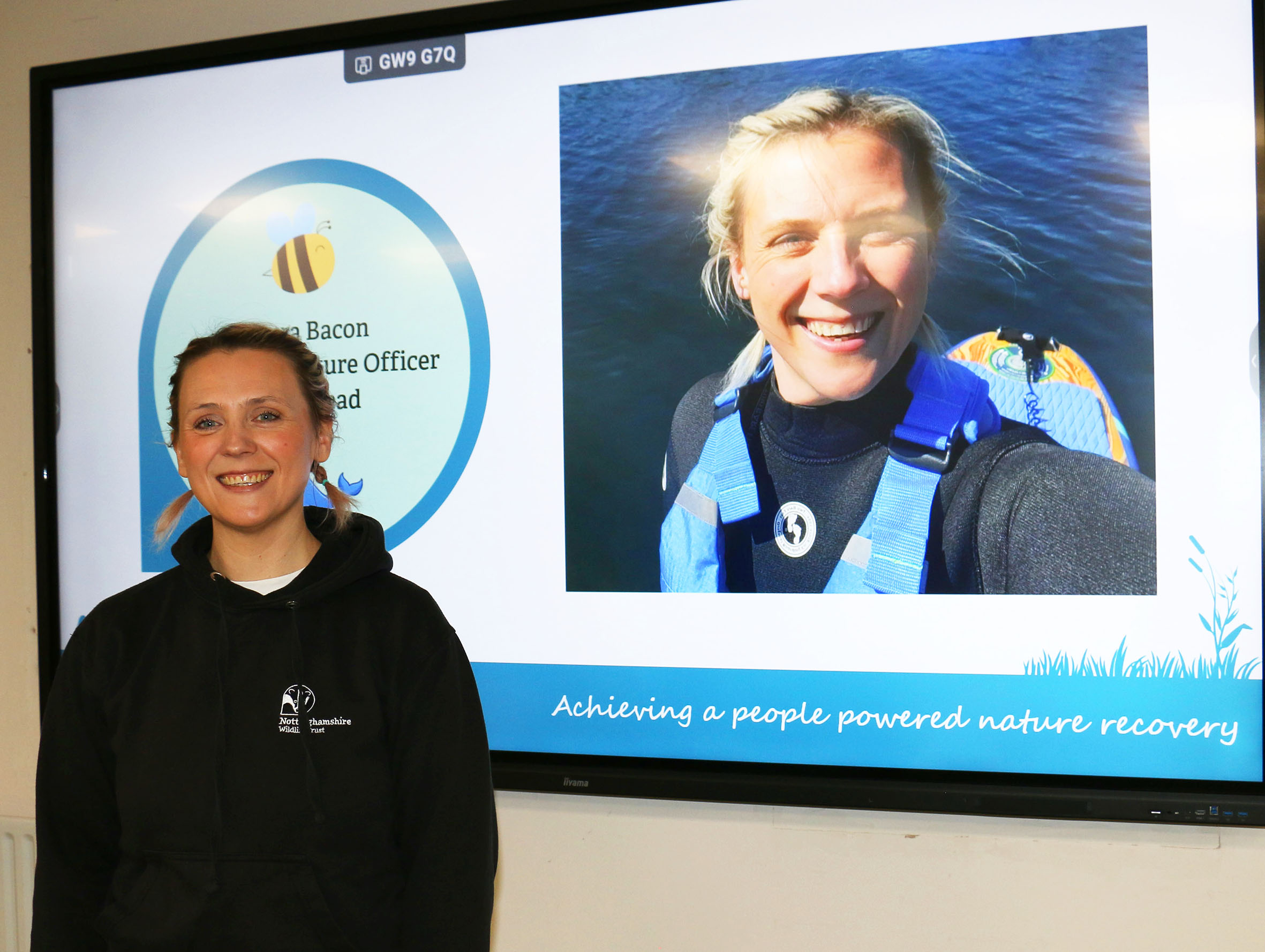 Nottinghamshire Wildlife Trusts people and nature officer Laura Bacon