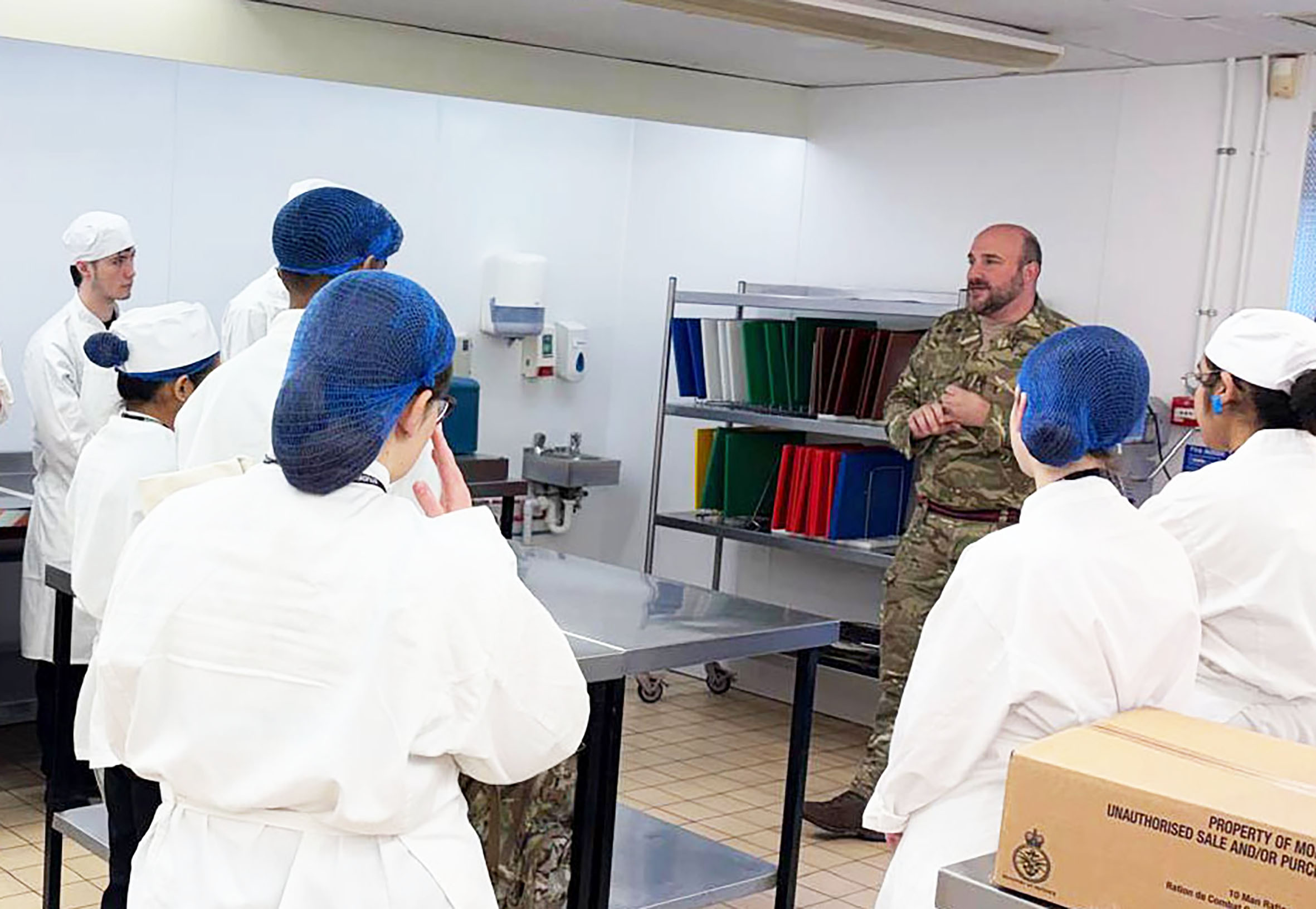 Students cooked food designed for nutrition performance and practicality in the field