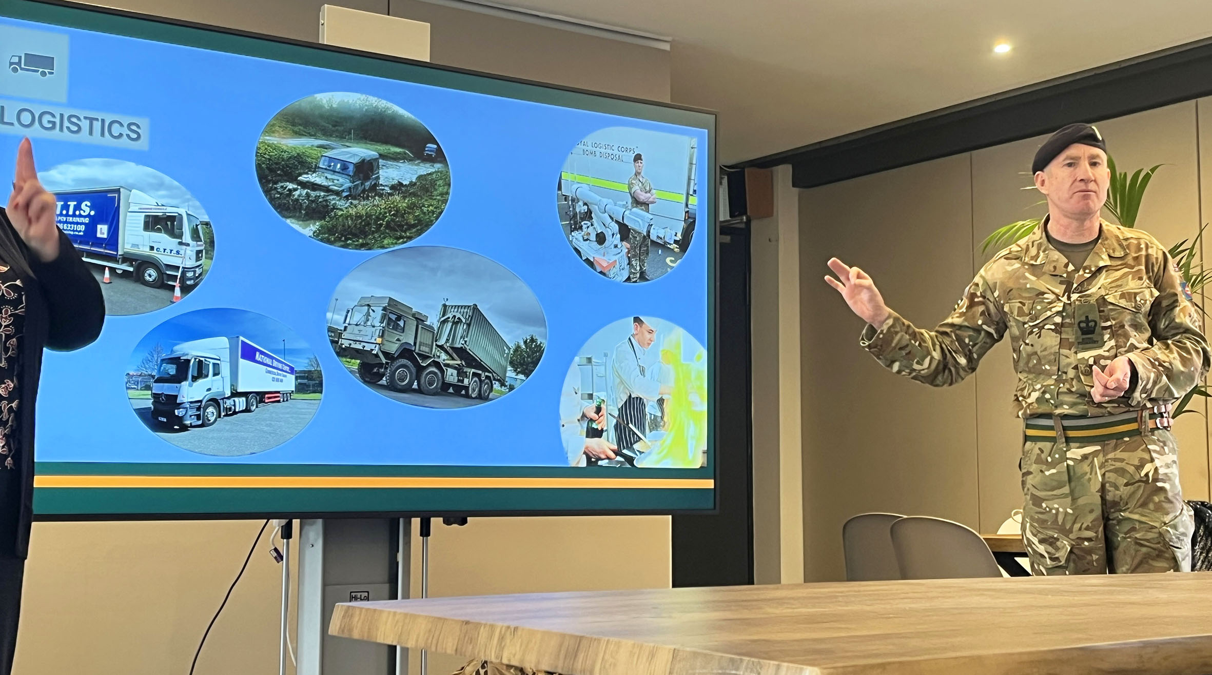 The Armys careers engagement team profiled a range of jobs in the forces