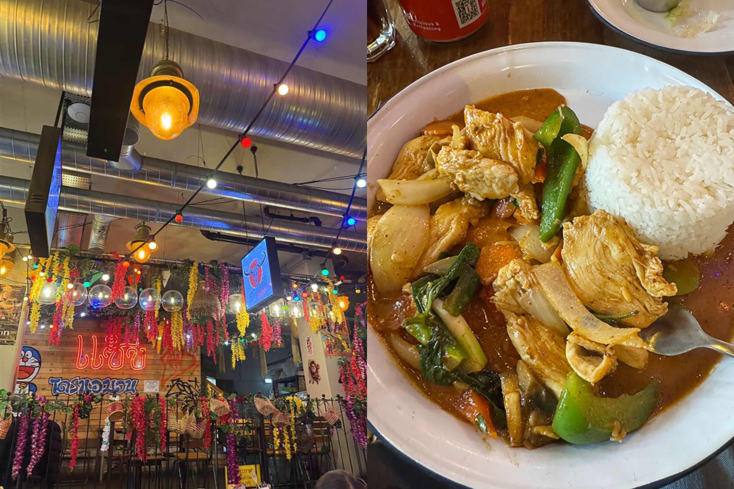 The bold colours and flavours of Nottinghams Zaap Thai restaurant gave students great inspiration