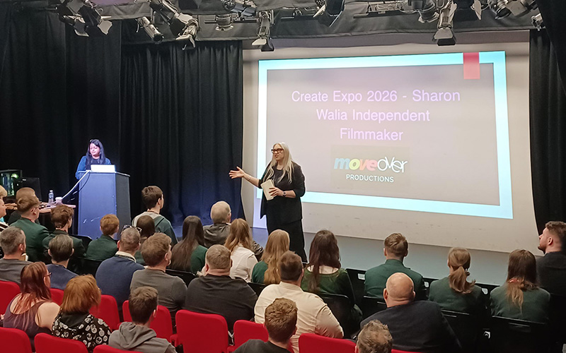 Head of creative and digital Kerry Pilcher at the start of the show