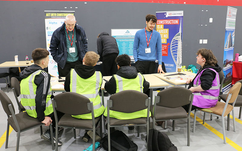 Careers advice in the construction industry was offered to all