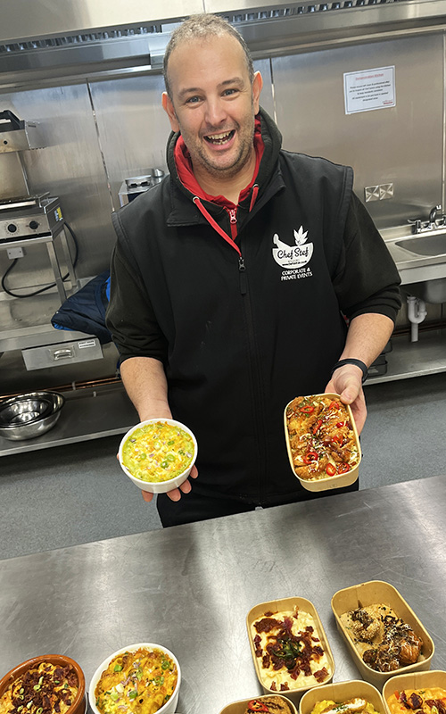 Stefan was impressed with the students cooking